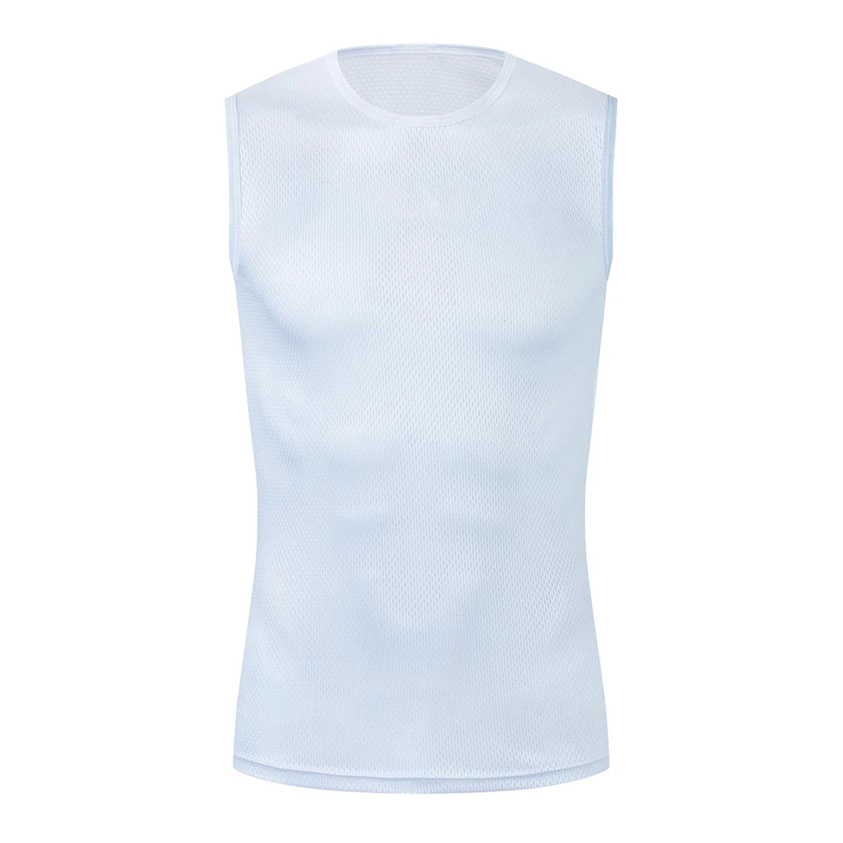 Reflecterend fietsbasislaag Wit fietsondershirt Sneldrogend vest Sportondergoed Strak vest Hoog elastisch vest Fietsshirt