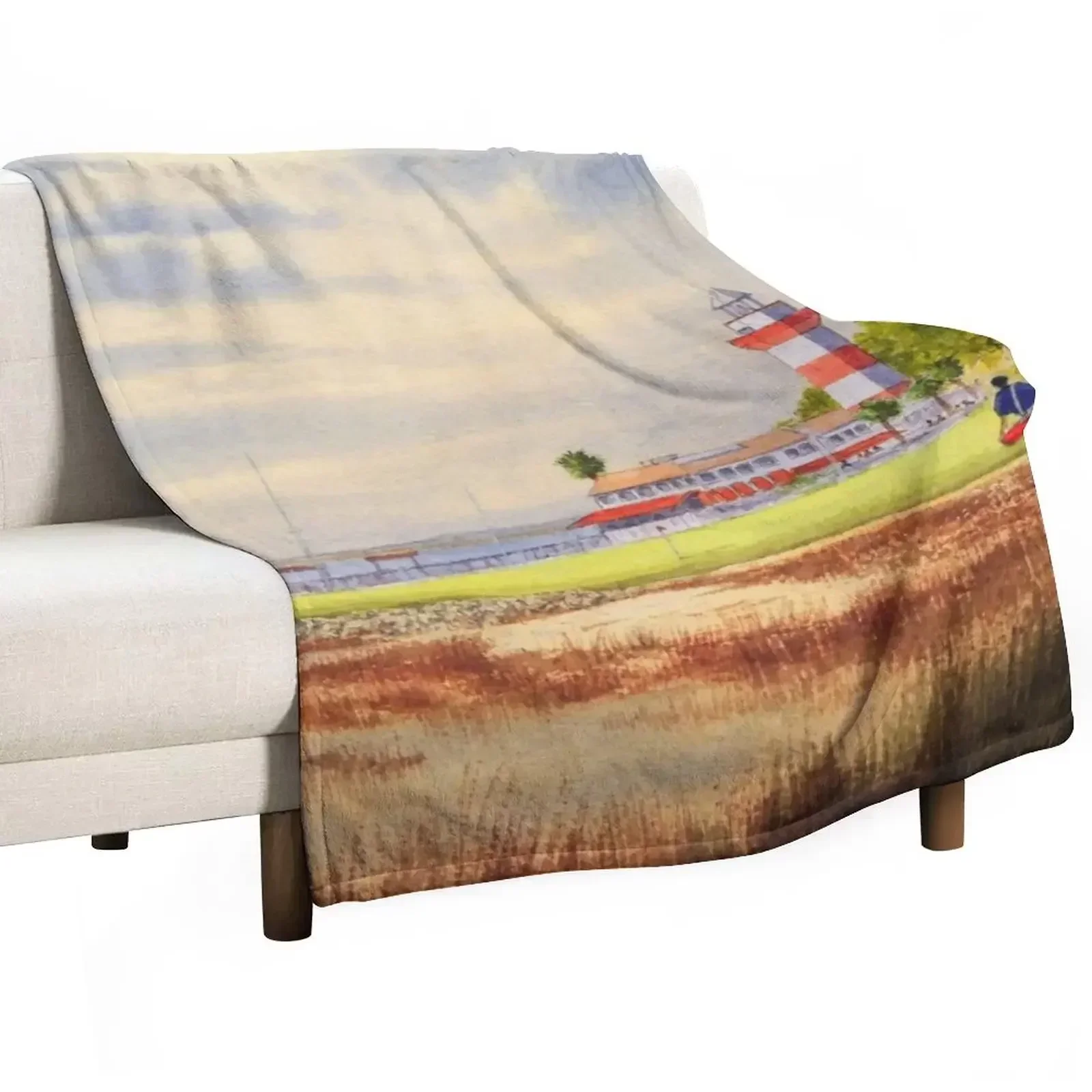 

Harbor Town Golf Course SC Throw Blanket Blankets Sofas Of Decoration Custom Blankets