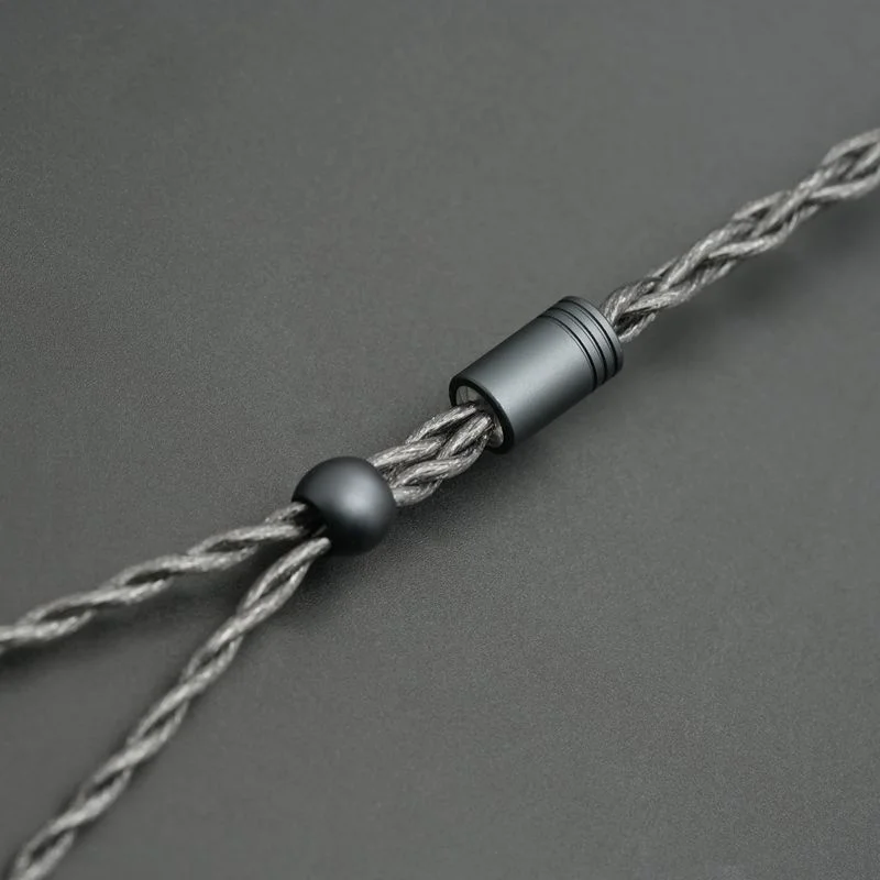 XINHS XH03 4-Cores Dark Gray 7N Monocrystalline Copper Oil-impregnated Graphene HIFI Headphone Upgrade Cable - Image 4