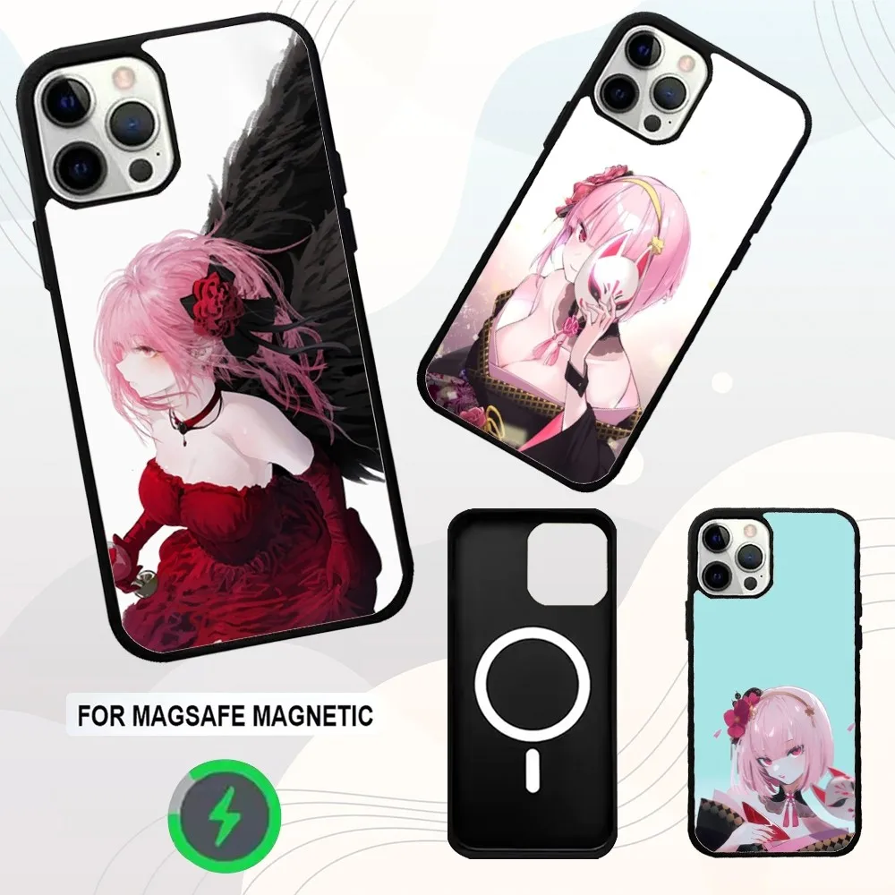 

M-Mori Calliope H-Hololive Phone Case For iPhone 16e,16,15,14,13,12,11,Plus,Pro,Max,Mini Magsafe Magnetic Wireless Charging