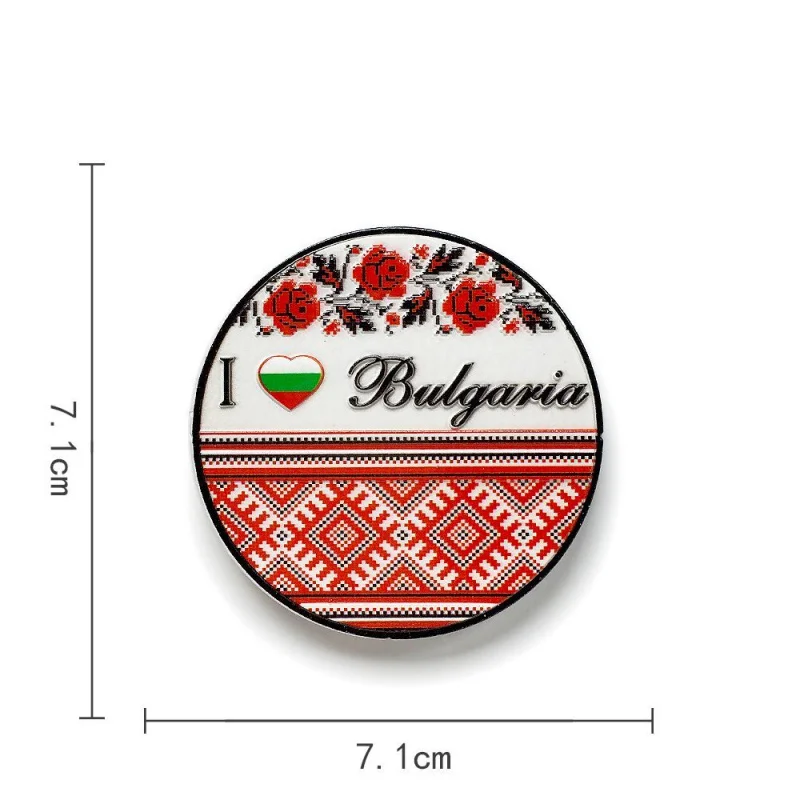 

Bulgaria Refrigerator Magnet Tourist Souvenir Creative PatternINSPersonalized Decorative Unique Gift Magnet