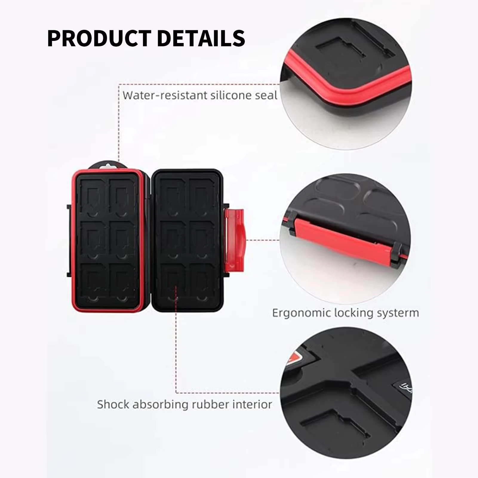 TPC Memory Card Case Water Resistant Holder Supper Tough SD Card Holder Micro sd Case Cards Box Wallet For ds Games SD/TF
