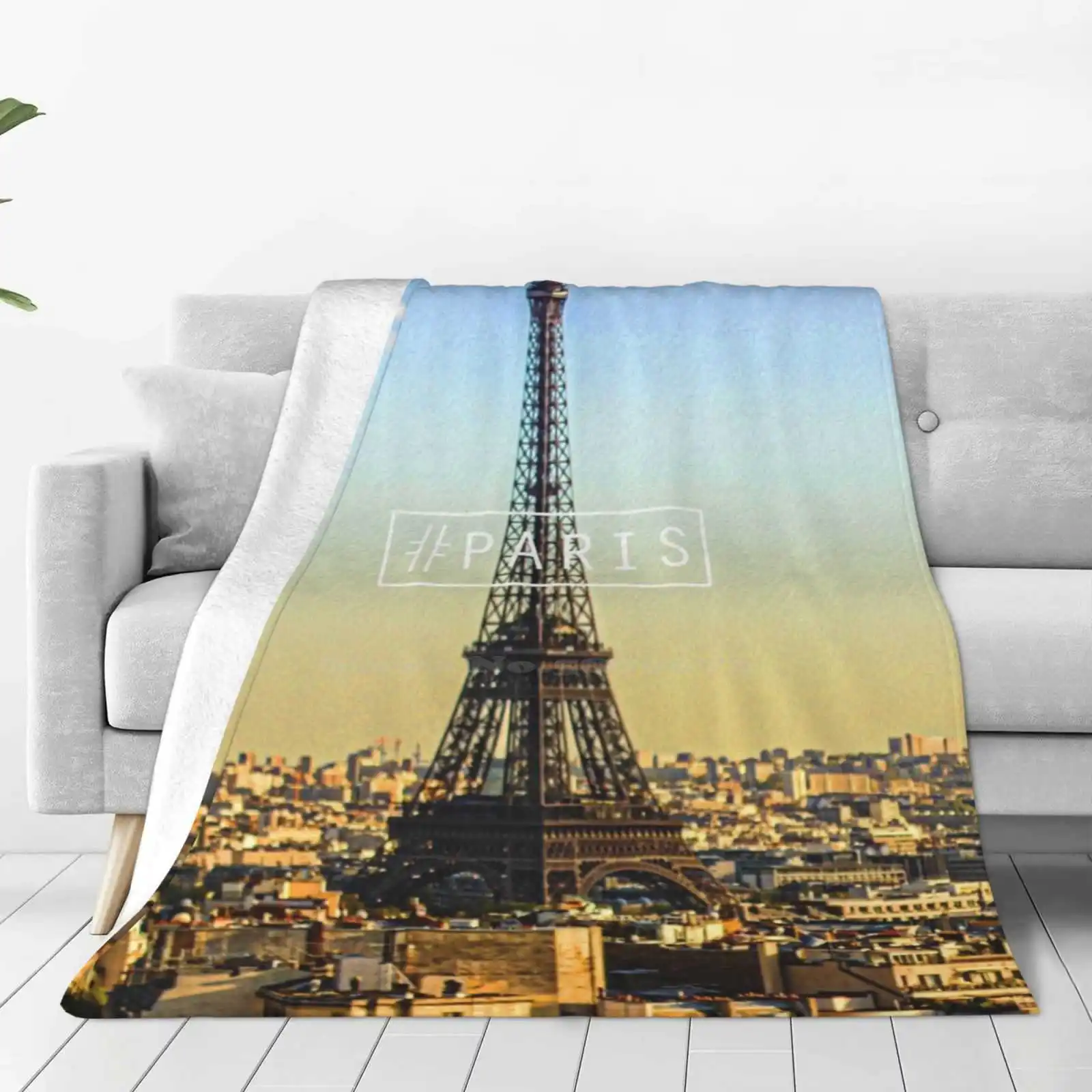 - Paris - New Arrival Fashion Leisure Warm Flannel Blanket Paris Paname France City Tour Effel Effel Tower Capital Monument