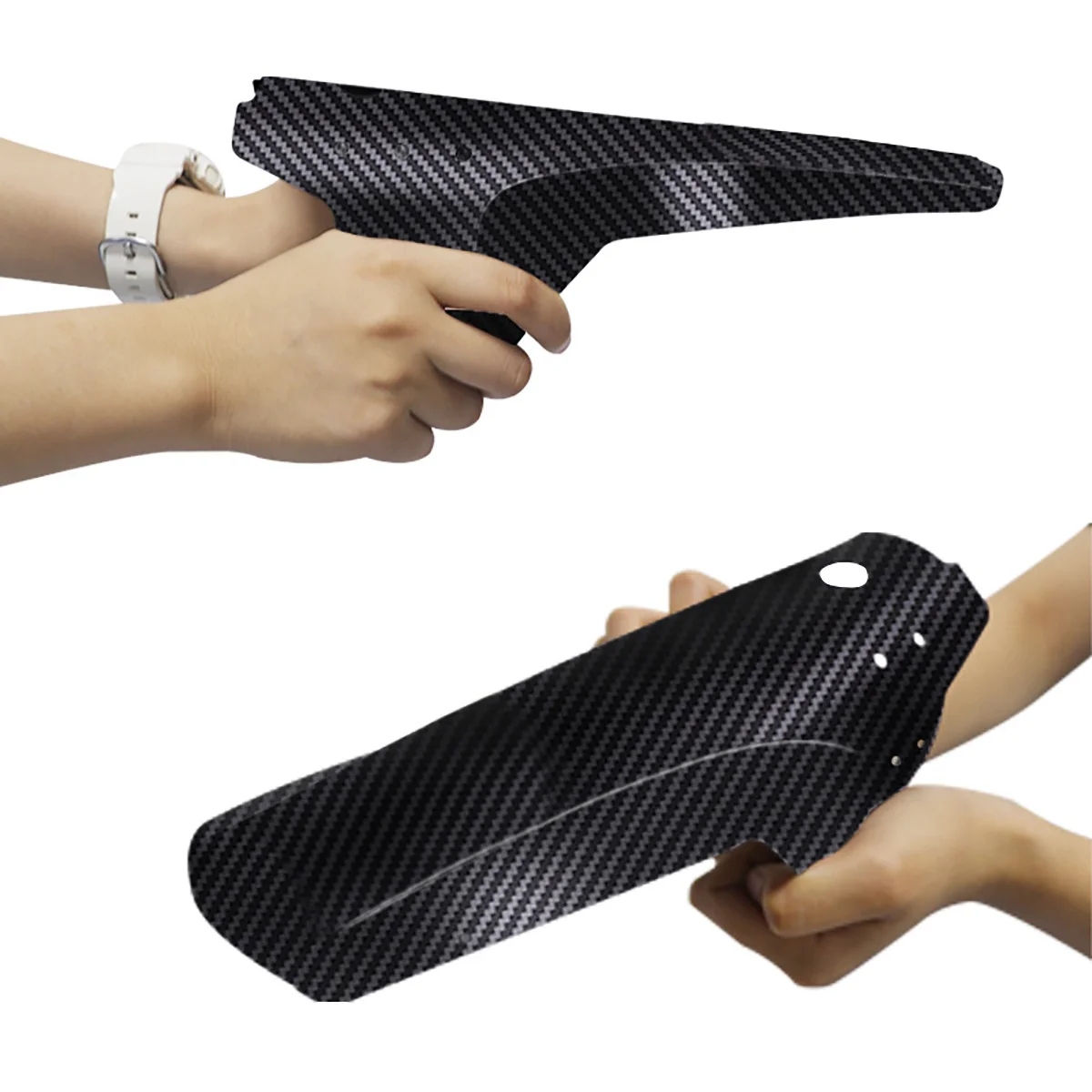 

Bike Mudguard Set Universal 3D Flexible Front Rear For Road Bicycle Easy Install Turbulent Protection