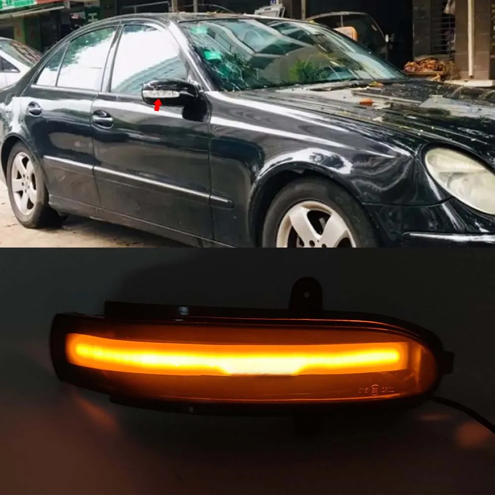 LED Rear View Mirror Turn Signal Light for Mercedes Benz W211 E200 E240 E280 E320 W463 2002 2003 2004 2005 2006 2007