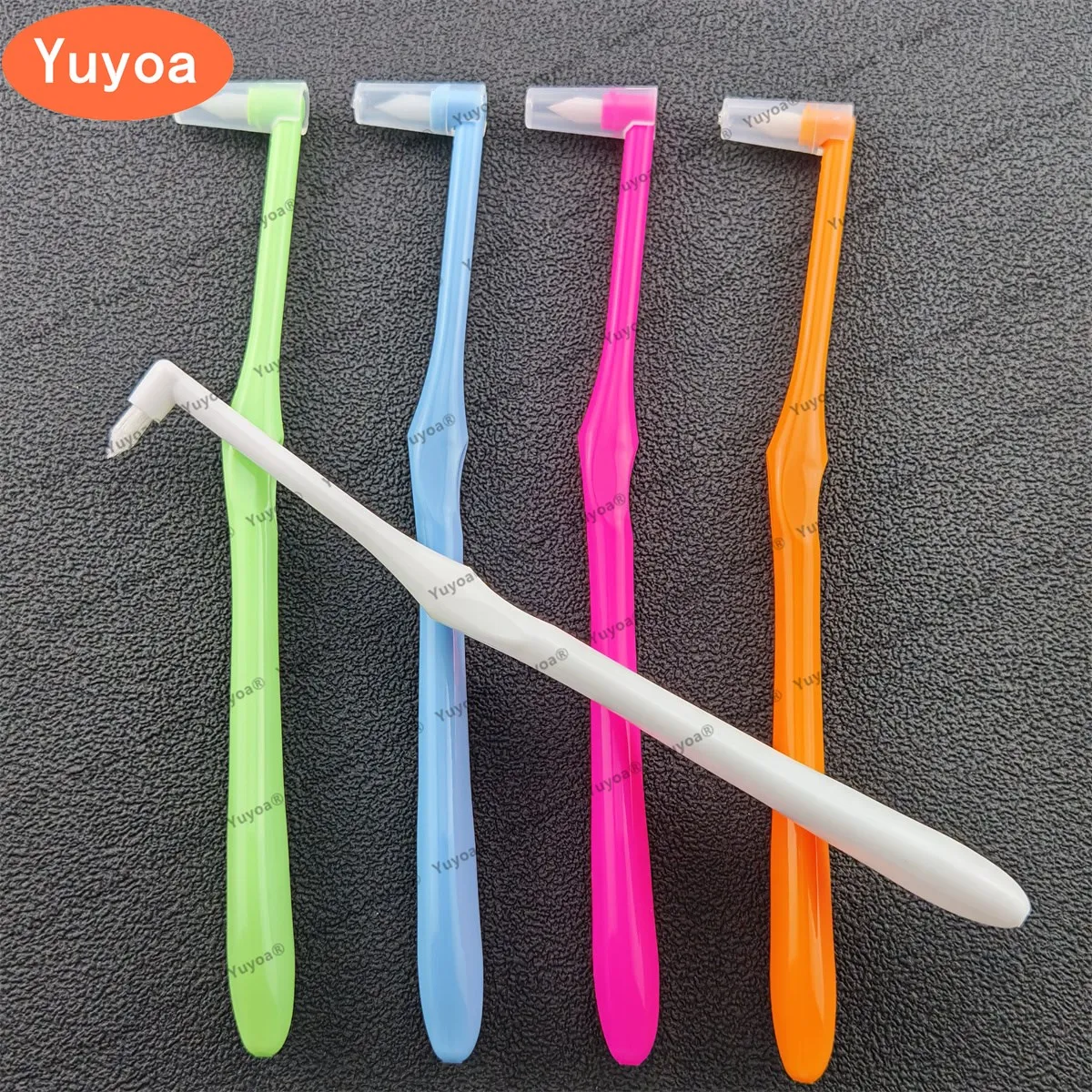 50pcs Orthodontic Toothbrush Tufted Brush End Tuft Tapered Toothbrush Single Compact Interdental Interspace Brush Cleaning Tools