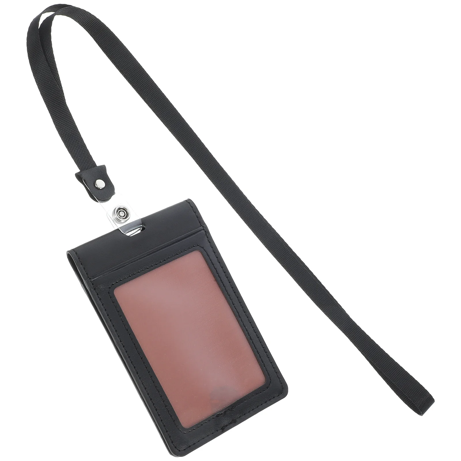 

1pc Vertical Id Vertical For Work School Badge Cards Name Tag Holder Nurse Name Badge Holder Tag Portable Cover