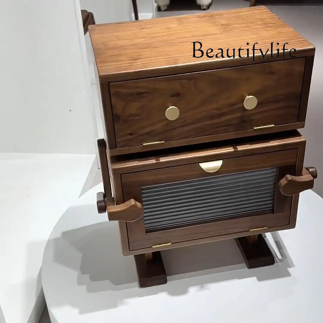 

Rotatable bedroom cartoon robot cabinet North American bedside table living room sofa side few cartoon ideas