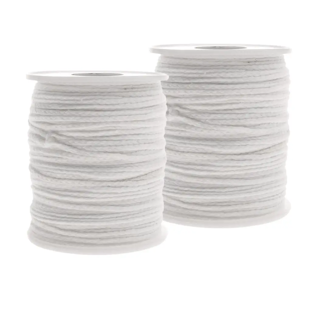 2 Spool Organic Cotton Reel Candle Wick Braid DIY Candle Making High Quality