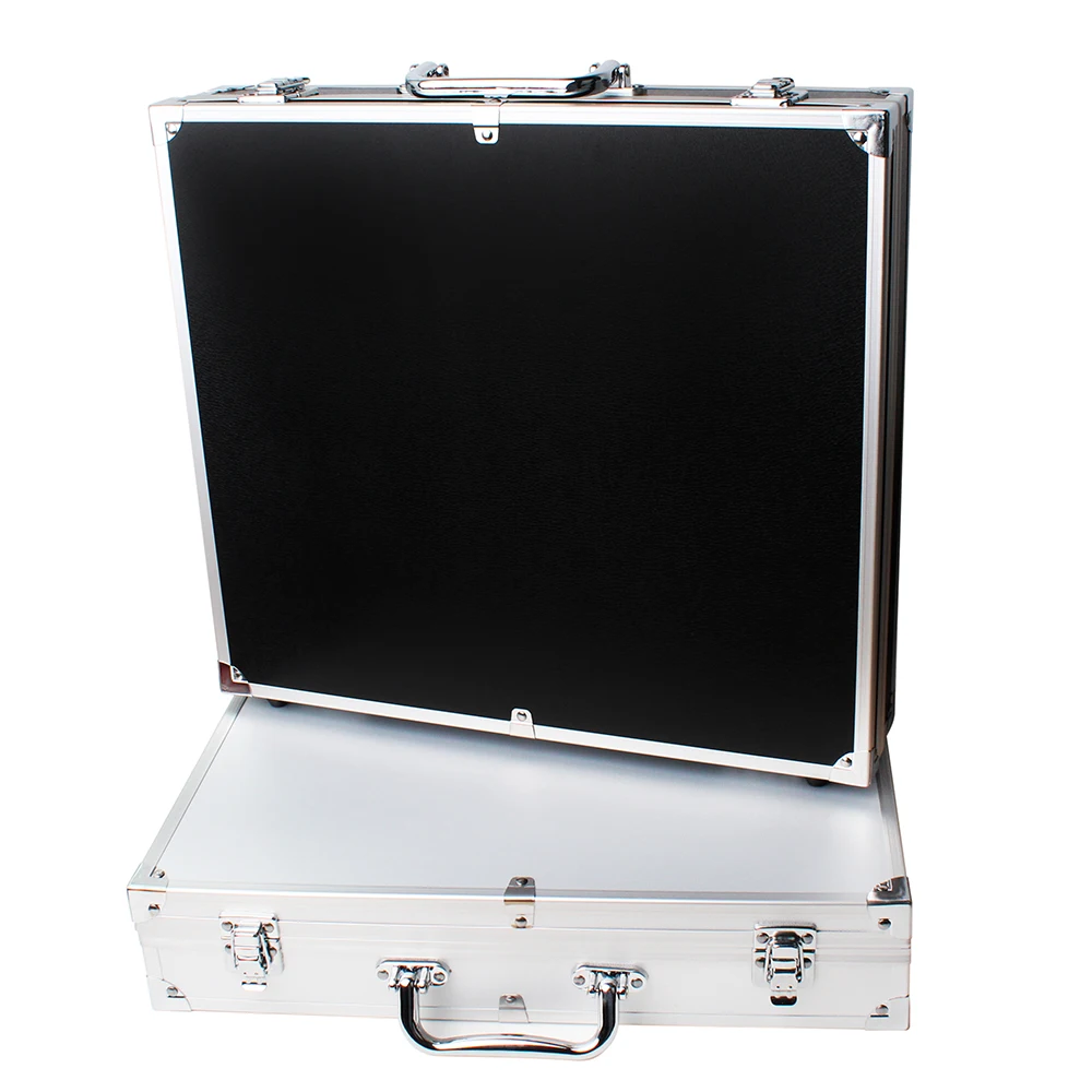 10/18/24 Grids Portable Aluminum Watch Case With Handle For Large Capacity Storage Of Jewelry And Watch Display Case