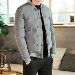 Winter KPOP Fashion Style Harajuku Slim Fit Tops Loose All Match Casual Thickening Outerwear Retro Button Long Sleeve Padded