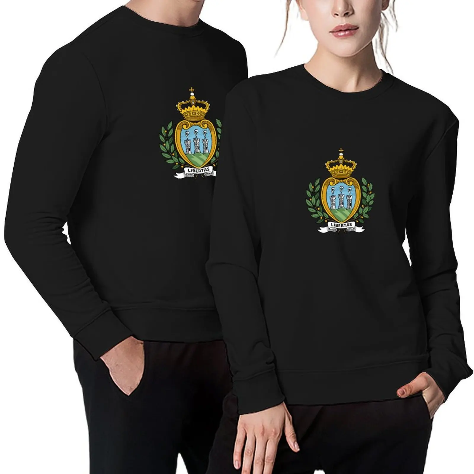 

San Marino coat of arms Pullover clothes for men mens clothing winter clothes anime sweatshirt