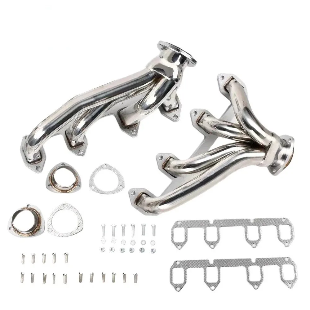 Cabezales de escape de Hugger corto de acero inoxidable, para Ford Big Block FE 330, 360, 390, 428, V8