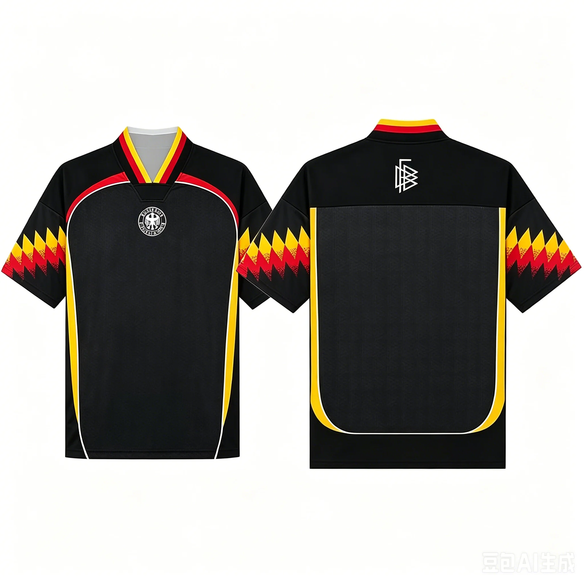 Classic Retro 90s Football Jersey for German Fans Street Fashion Y2K Adults Kids T-Shirt Summer Breathable Casual Sportswear Top