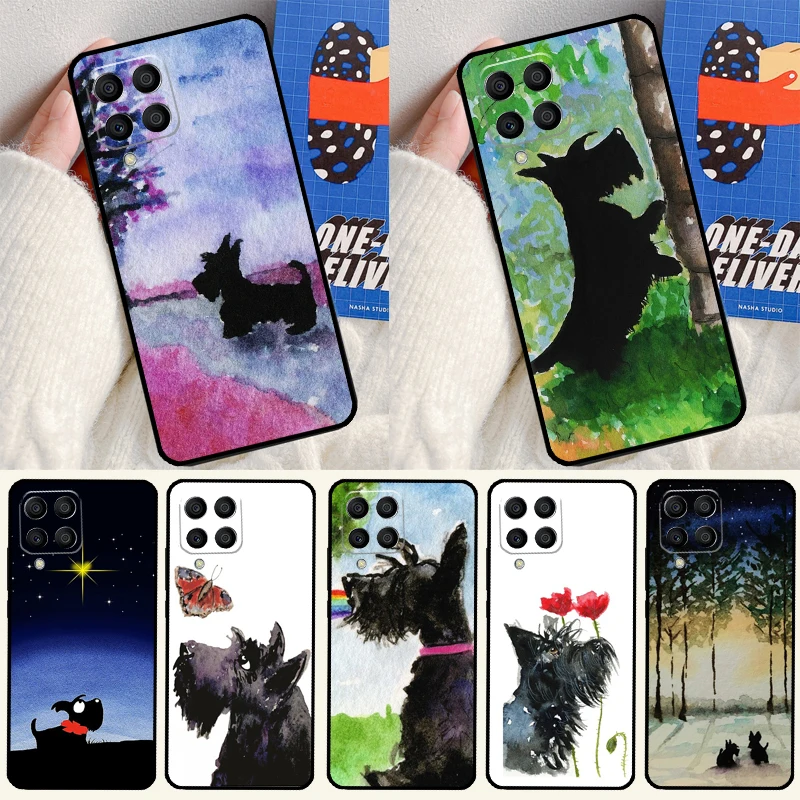 Westie Scottie Scottish Terrier For Samsung Galaxy M14 M34 M54 M33 M13 M23 M53 M15 M55 M31 M51 M20 M30s M32 M52 Phone Case