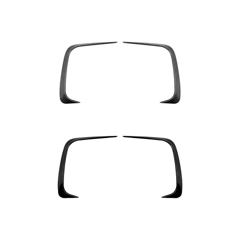 Car Front Bumper Lip Splitter Spoiler Fog Light Canard Trim For VW Tiguan MK3 Car Exterior Accessories Glossy Black