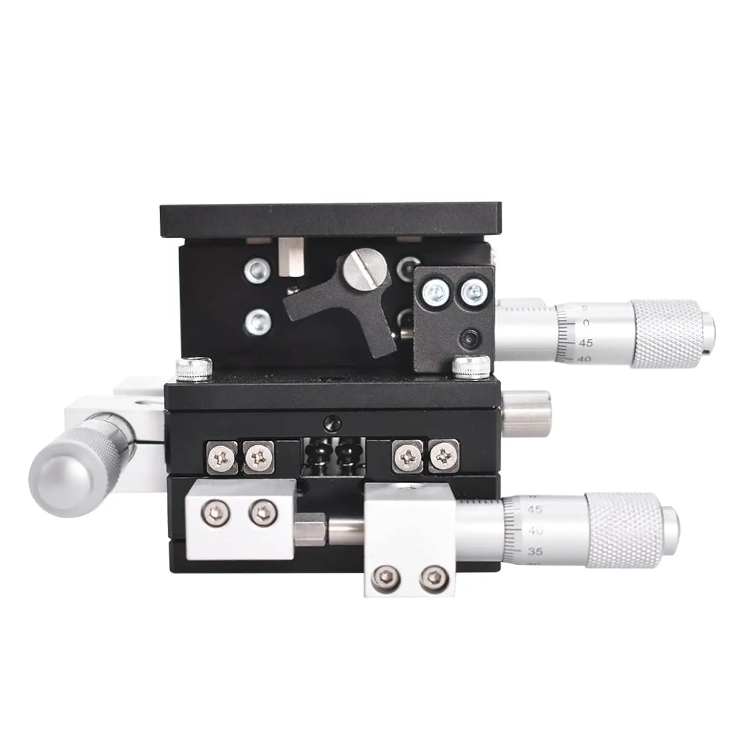 60x60mm XYZ 3 Axes Manual Linear Stage Sliding Platform Trimming Platform Tuning Table for Optical Instruments Measuring Devices