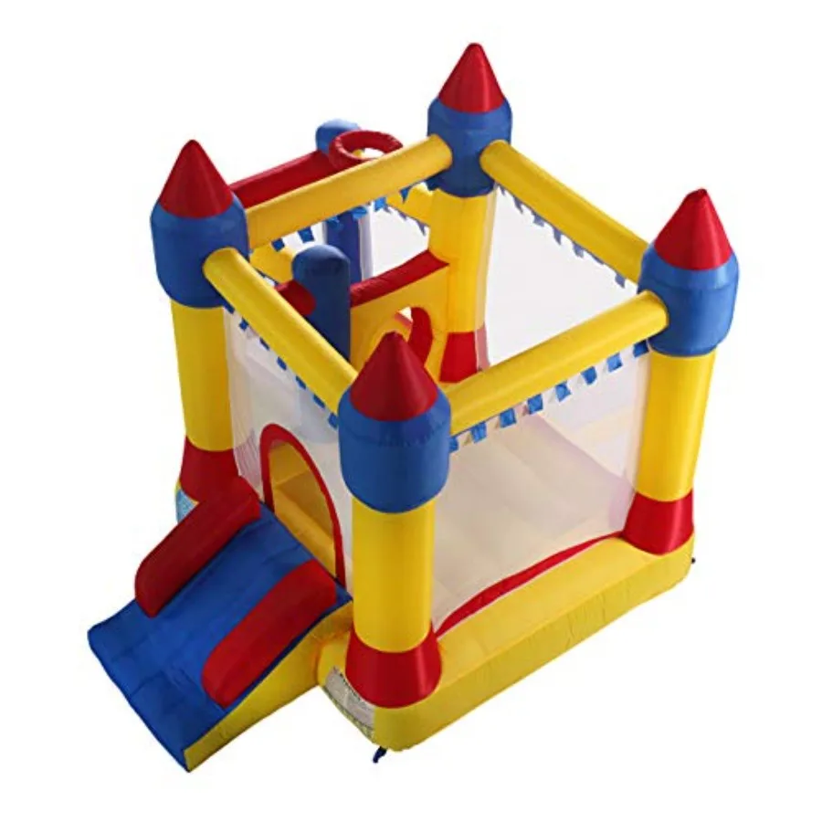 Opblaasbaar springhuis Kid Activity Center Crayon Design glijbaan- en springspel