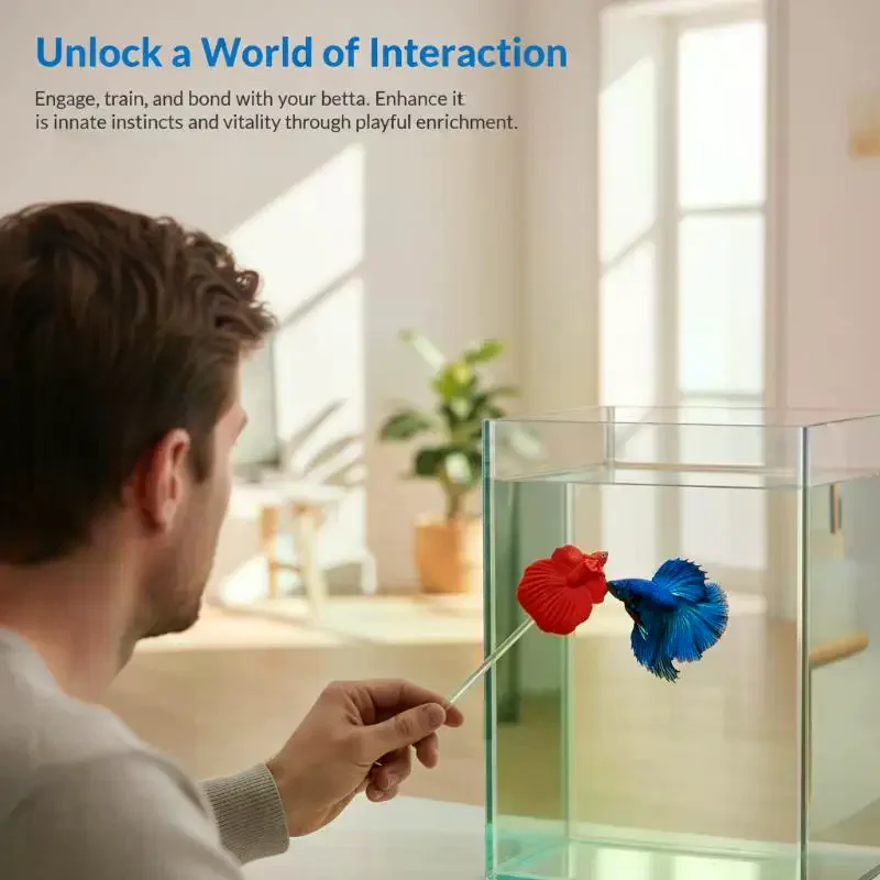 Fish Toys For Aquarium - Aquarium Betta Trainingsstab aus Kunststoff, Aktivitäts-