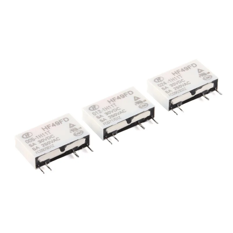 Hongfa relay HF49FD-005/012/024-1H11T 4 pins, a set of normally open small medium power