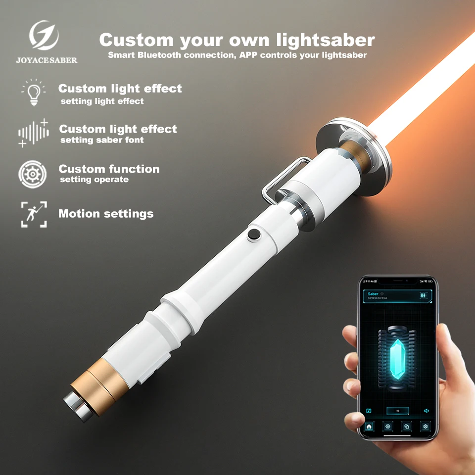 

Pixel Lightsaber Jedi Professor Huyang Light Saber Neopixel Laser Sword Metal Handle Cosplay Heavy Dueling Xenopixel Sabers Toys