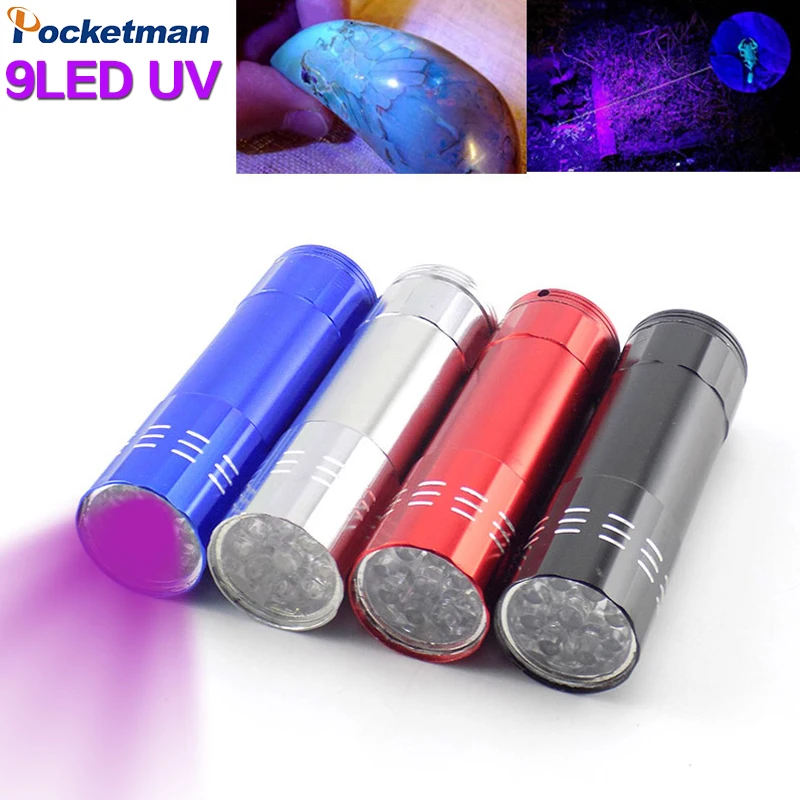 UV Flashlight Ultraviolet 395nm UB Light UV Torch Black Light Mini Flashlights Detector for Pet Stain Bedbug