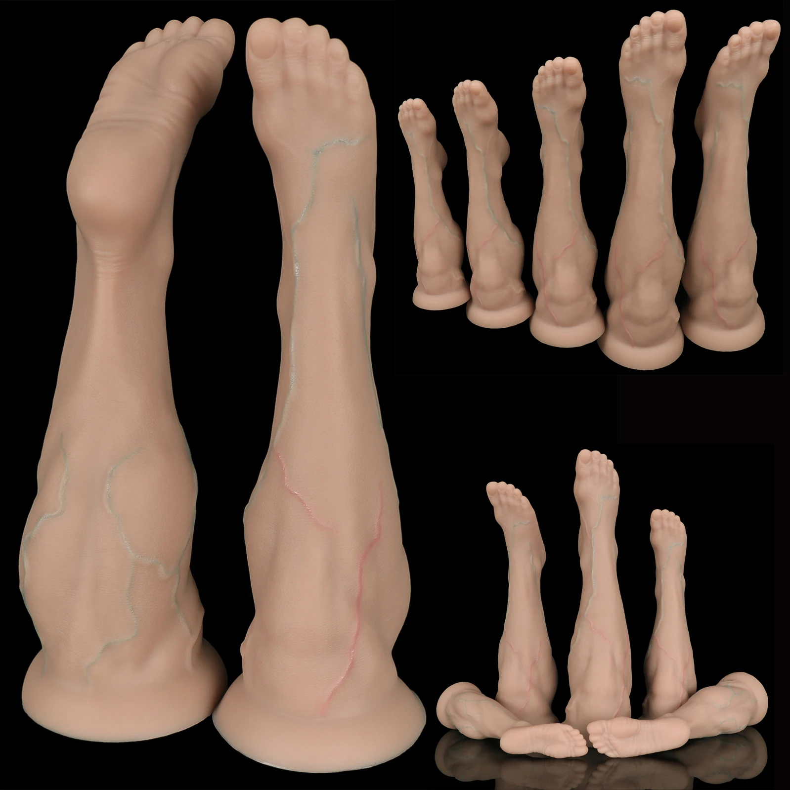 sex toys for feet Realistic Foot-Shaped Dildo with Suction Base main image 0