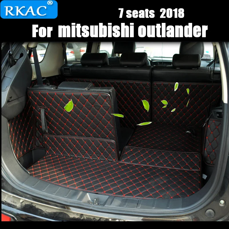 

RKAC Car Custom Special Trunk Mats For Mitsubishi Outlander 7seats Durable Waterproof Carpets For Outlander 7 Seats 2018