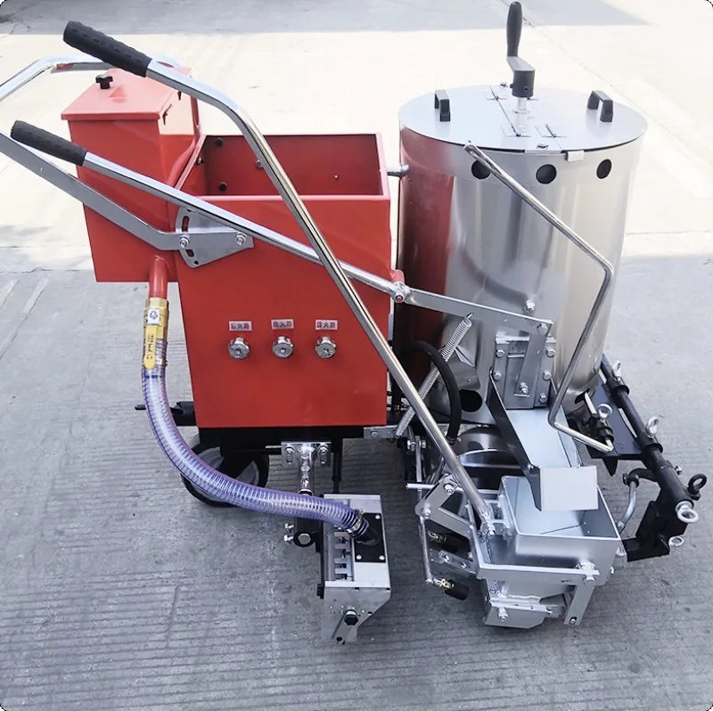 Hot Melt Thermoplastic Road Marking Machine Portable Stable Performance For Runway Workshop Ground Asphalt Road Marking Work