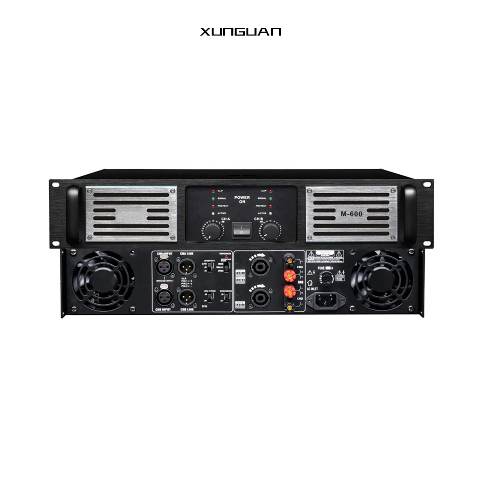 

M-Series Stage Amplifier School Amp 2U/3U 2 Channels 200-1300W Home Theater Subwoofer Amplifier