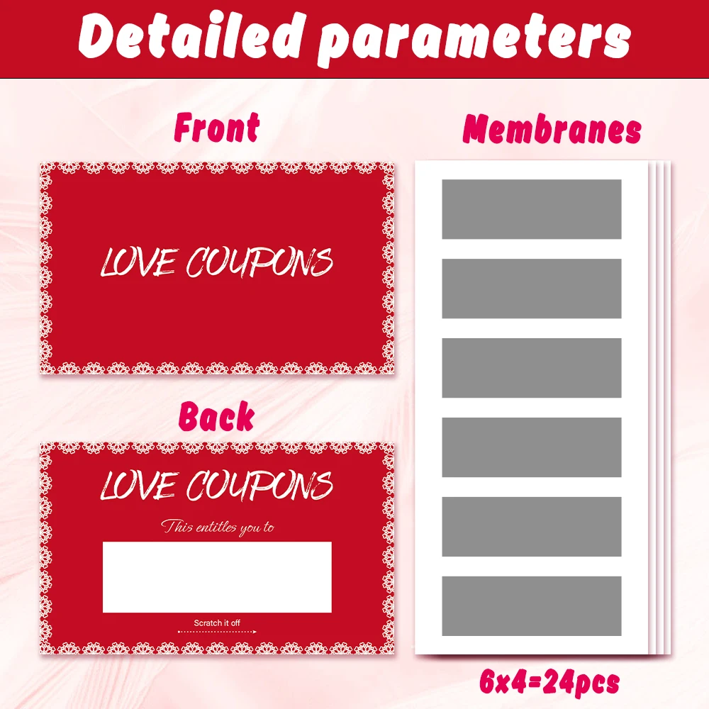 24 قطعة من بطاقات الملاحظات الفارغة، بطاقات خدش للزوجين الأحمرين، بطاقات خدش مفاجئة للعطلات لعام 2026، زينة للحفلات، بطاقات هدايا ذاتية الصنع