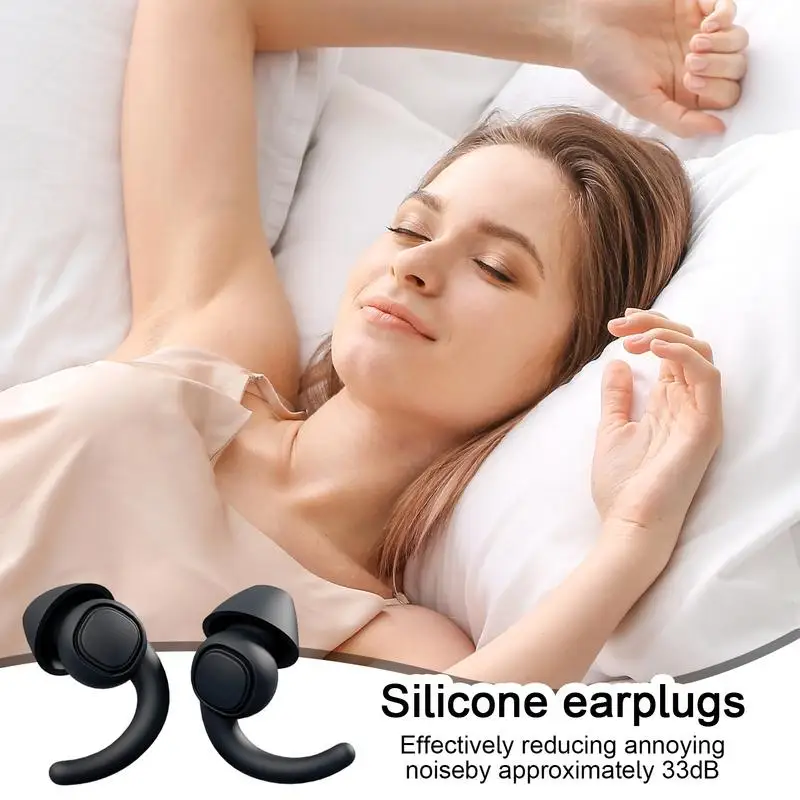 Hearing Protection Ear Plugs Reusable Ear Plugs For Sleeping Calm Ear Plugs With Mini Storage Box Hearing Protection For Snoring