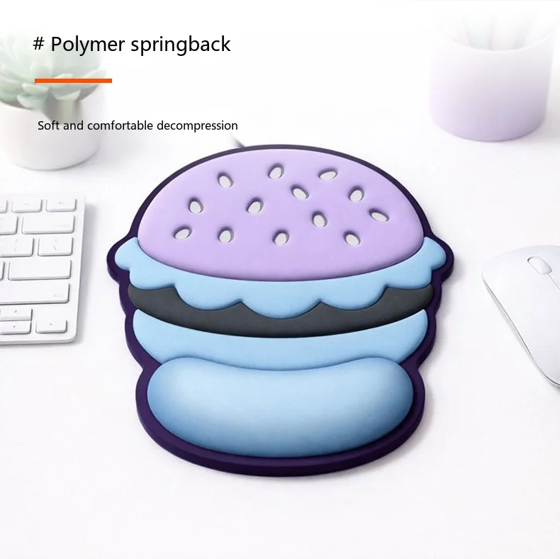 Farbverlauf-Silikon-Handgelenkauflage Mauspad Ergonomische Schreibtischunterlage für Büro und Gaming 31 Traumhafte Farboptionen – Detail 3