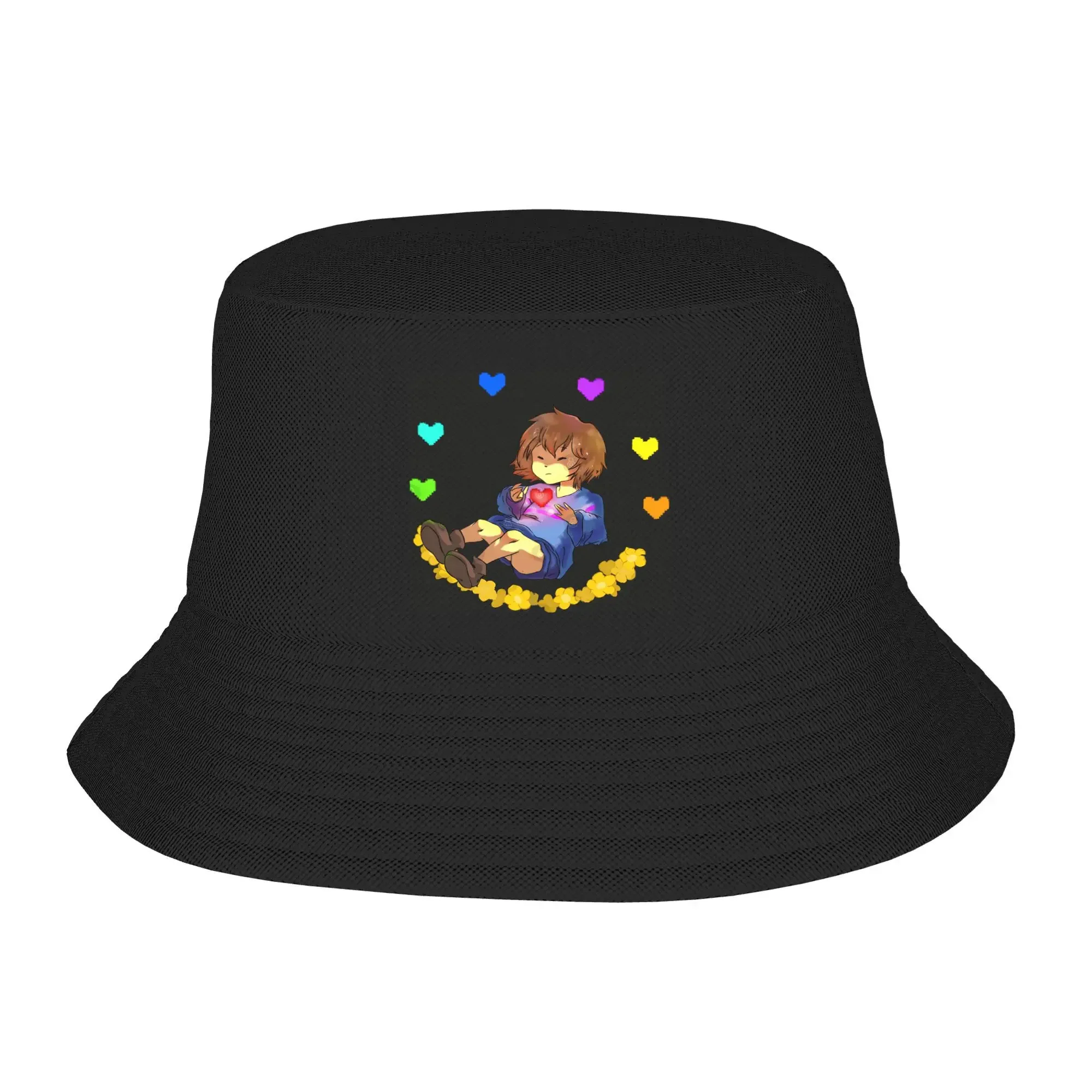 Undertales – chapeau seau hawaiano para hombres y mujeres, casquette de pêcheur classique, sombreros de soleil de pesca, casquette