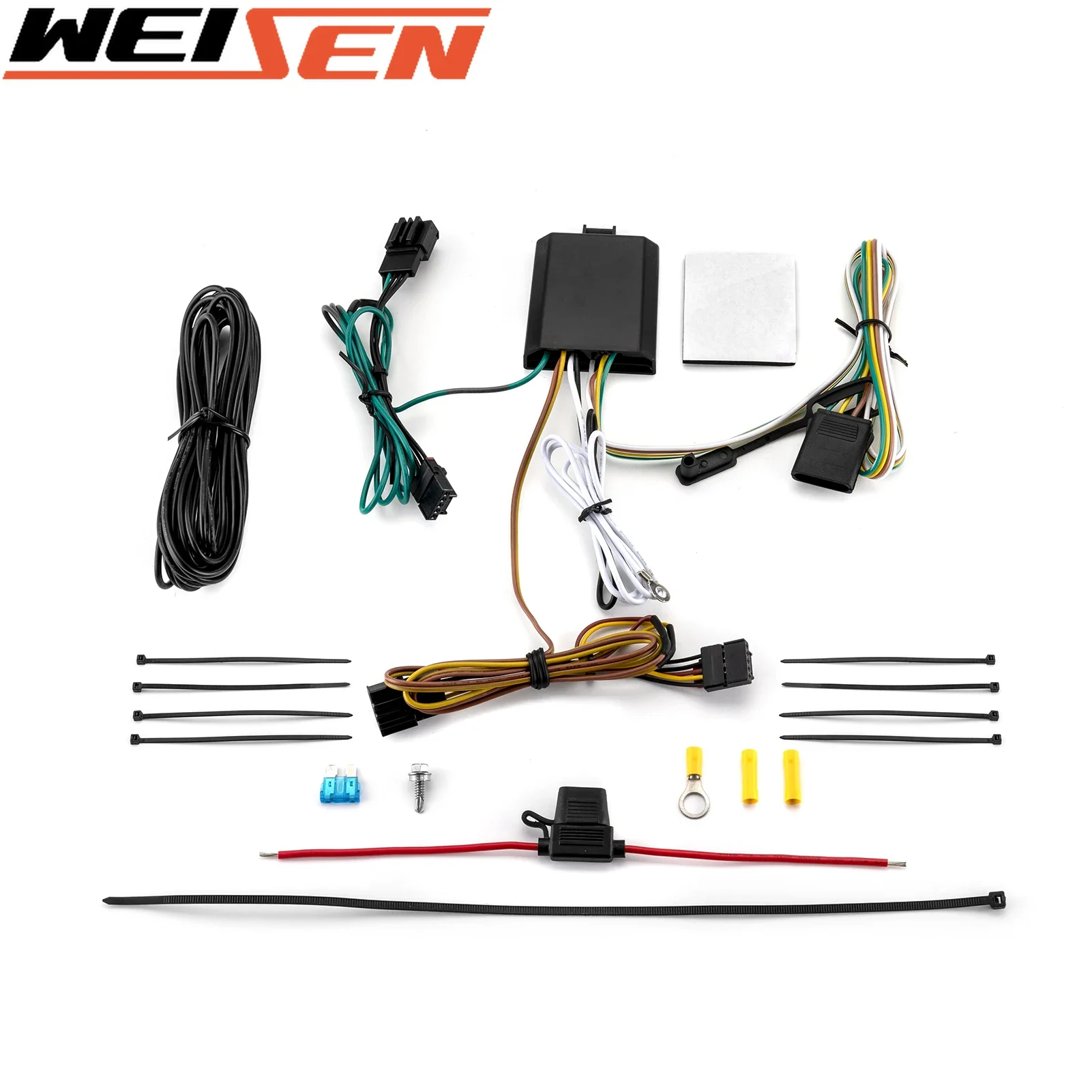 Vehicle-Side 4-Pin Trailer Wiring Harness Connect Trailer Tail Lights For 2018+ Volkswagen Tiguan All Models