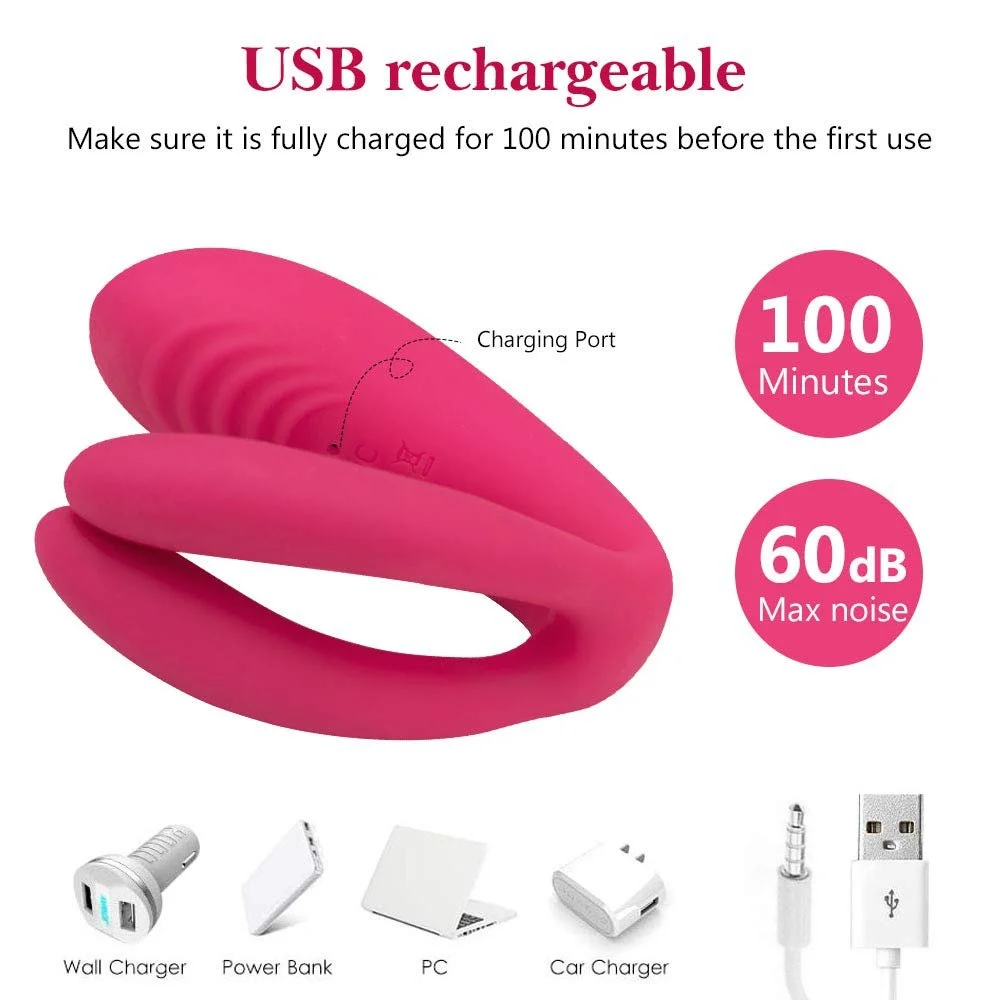 Wireless Remote Control U Shape Vibrating Pantie Dildo Couple Lover Use Clit G Spot Stimulation Wearable Vbrator