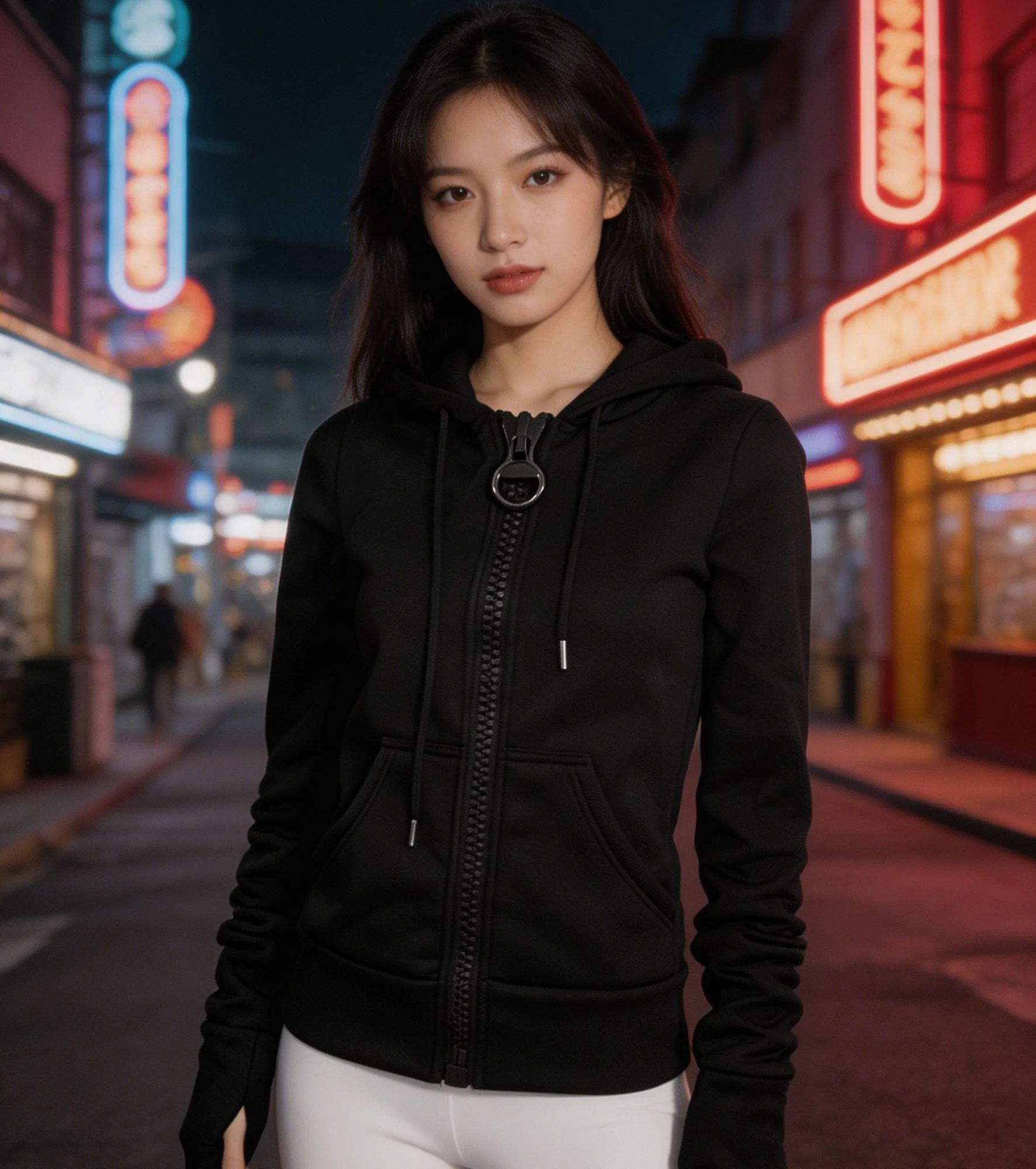

Vintage Design Millennium Street Atmosphere Big Zip Design Cardigan Hoodie Sweatshirt