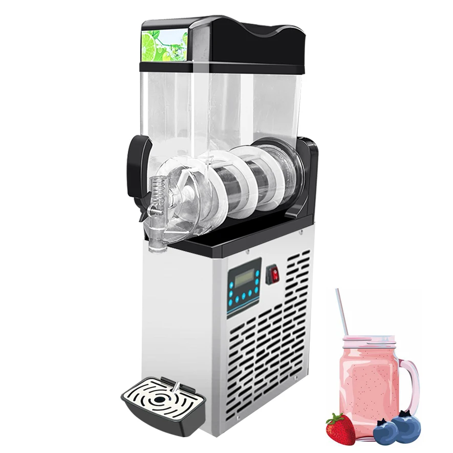 

Smoothie Machine 1 Tanks 15L Slushy Maker Slushie Ice Making Machine Slush Machine for Commercial Food