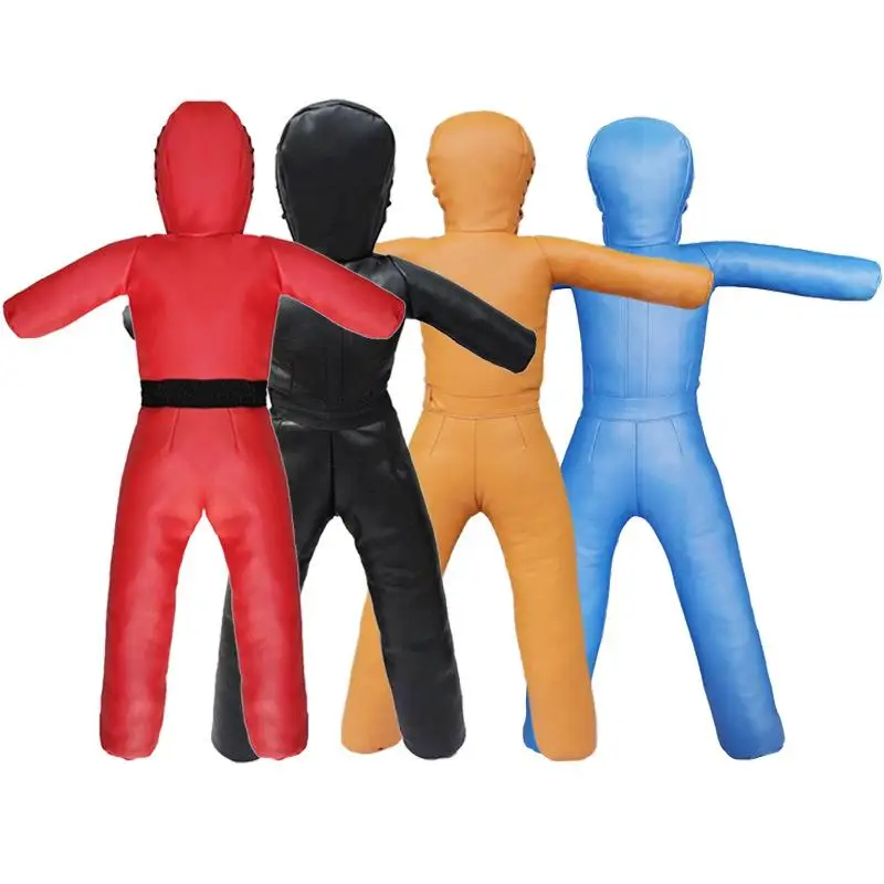 1Pc 120Cm Height Children Home Wrestling Kick-Boxing Accompanying Practice Soft Imitation Human Jujitsu Taekwondo Abreact Doll