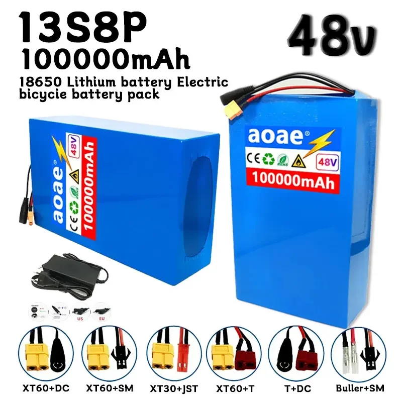 

100% новый оригинальный литиевый аккумулятор 48 В 50ah 13s8p 48 В 100000 мАч 2000 Вт Citycoco, моторизованные аккумуляторы для скутера, встроенные 50 А BMS