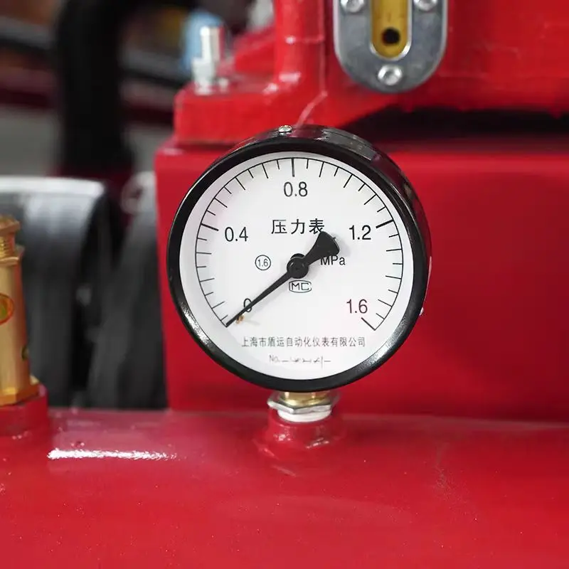 3.0/5 Mine Mountain Auto Repair Screw Air Compressor Red Five Ring Piston Diesel Compression Lubricated Painting Style