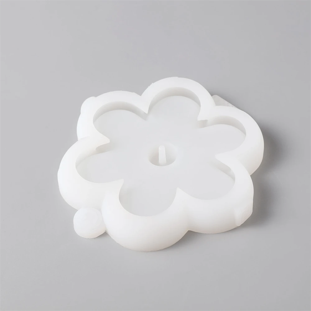 Boowan Nicole Flower Incense Holder Silicone Mold for Cement DIY Incense Burner Concrete Jesmonite Mould Handmade Craft Tools view 5