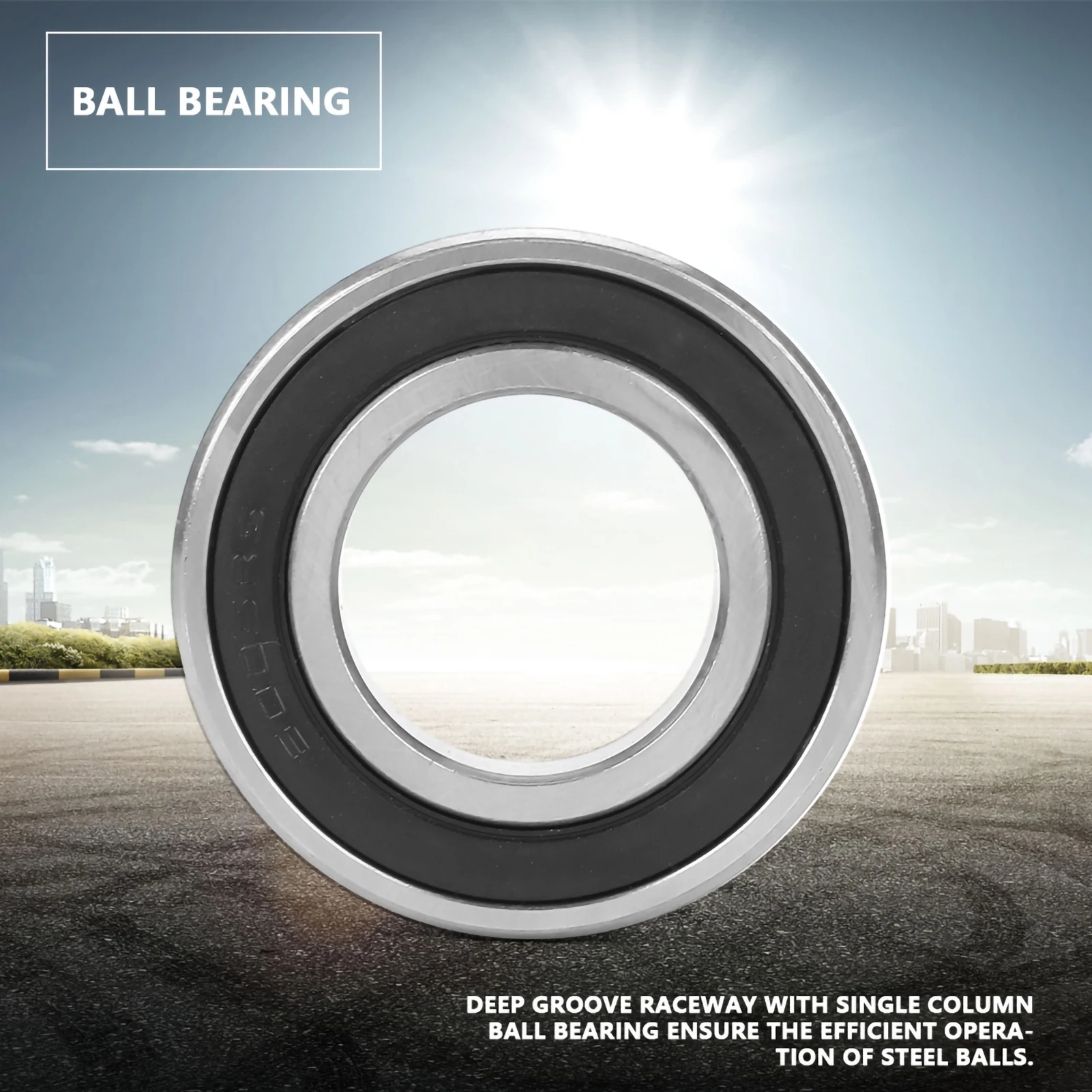 

High Speed Ball Bearing 6005-2RS High Speed Single Column with Raceway Ball Bearing 25*47*12mm Ball Bearing
