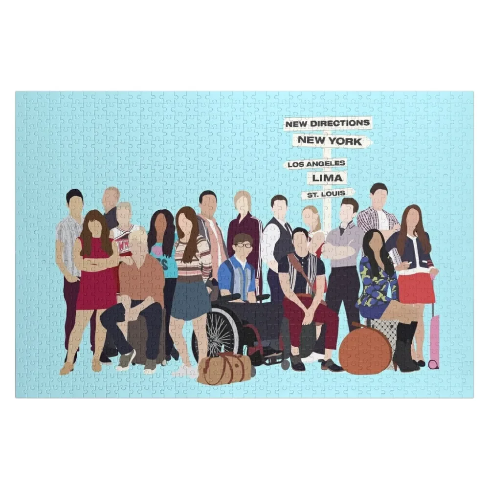 

Glee characters Jigsaw Puzzle Custom Customized Picture Wood Photo Personalized Animal Puzzle