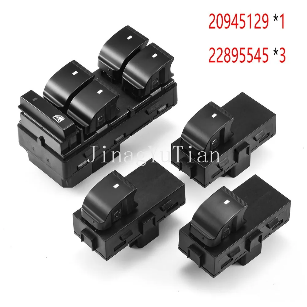 

4pcs for Chevrolet Silverado 1500 2500 3500 Traverse 2009-2014 Electric Power Window Control Switch Button Parts Car Accessories