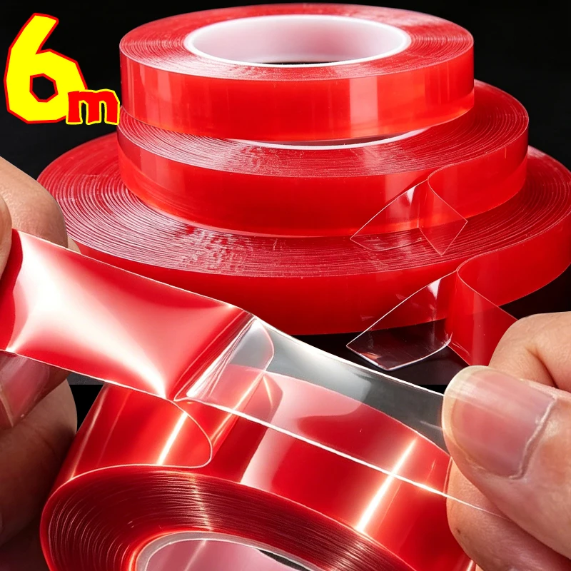 5-30mm Double Sided Adhesive Tape Ultra-strong Sticky No Trace Waterproof Tapes Transparent Fixed Stickers for Home Office
