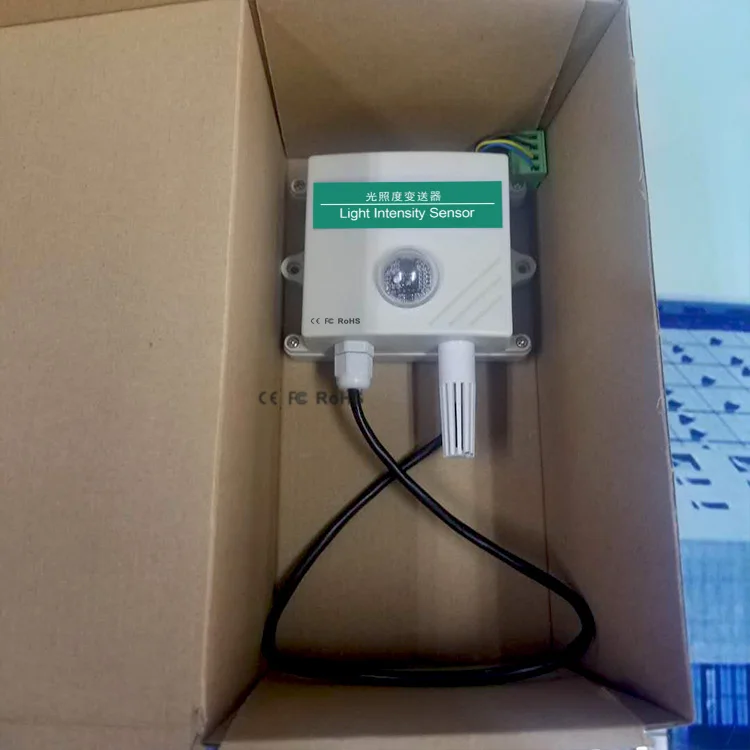 Sensor de luz solar lux analógico/RS485 Iot lux medidor sensor