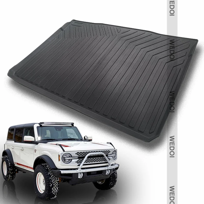 

Cargo Liner for 2021 2022 Ford Bronco 4-Door Car Rear Trunk Mats for Bronco Accessories All Weather Rear Cargo Trunk Mat