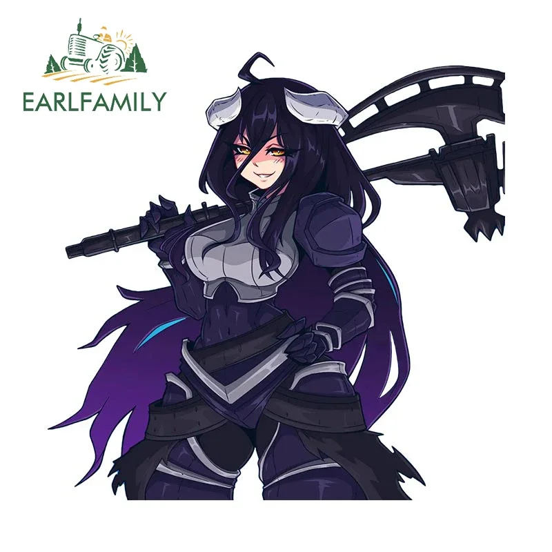 EARLFAMILY 13 سنتيمتر X 12.7 سنتيمتر ل ألبيدو ملصقات السيارات لوح التزلج أنيمي الفينيل اكسسوارات السيارات ملصق مائي الزجاج الأمامي المحمول الشارات مقاوم للماء