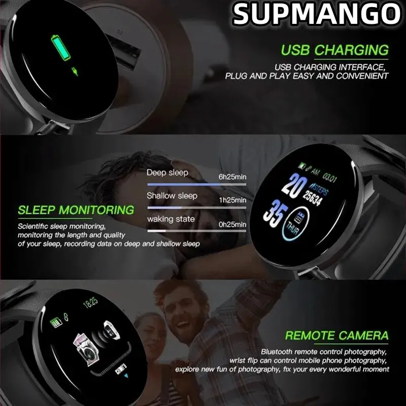 B41  Smart Watch Multi Function Step Connected Smart Watch For Men And Women Suitable For And Android